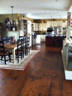 A little convincing…and a beautiful Wide Plank White Pine Floor