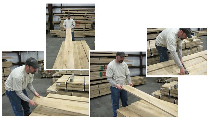 Wide Plank Flooring Inspection By Carlisle Employee