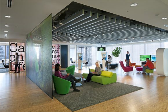 Commercial Design for Employee Engagement on Carlisle Wide Plank Floors