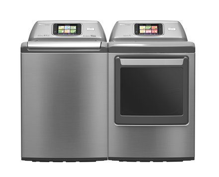 LG Home Chat Washing Machine and Dryer on Carlisle Wide Plank Floors Blog