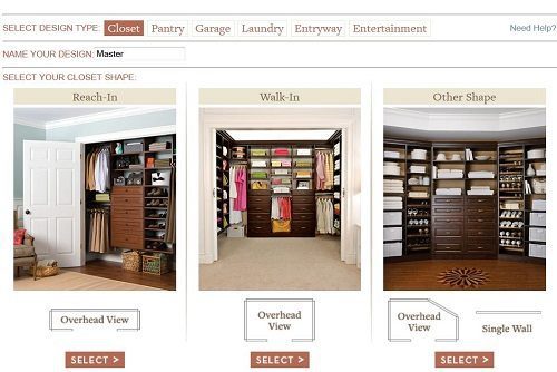 EasyCloset Design your Own Closet Online