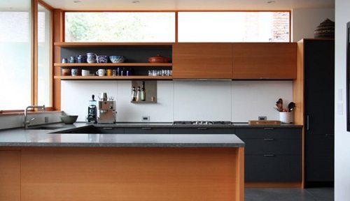 HenryBuilt crafts beautiful contemporary kitchen cabinets for the environmentally conscious.