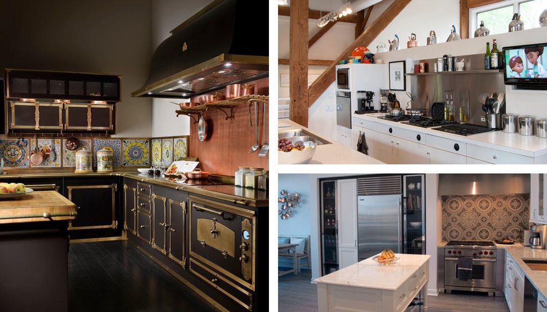 Kitchen backsplash inspiration: copper, stainless steel and pattern tile