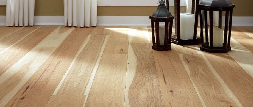 Wide Plank Hickory Floor, Natural Hickory Hardwood Flooring