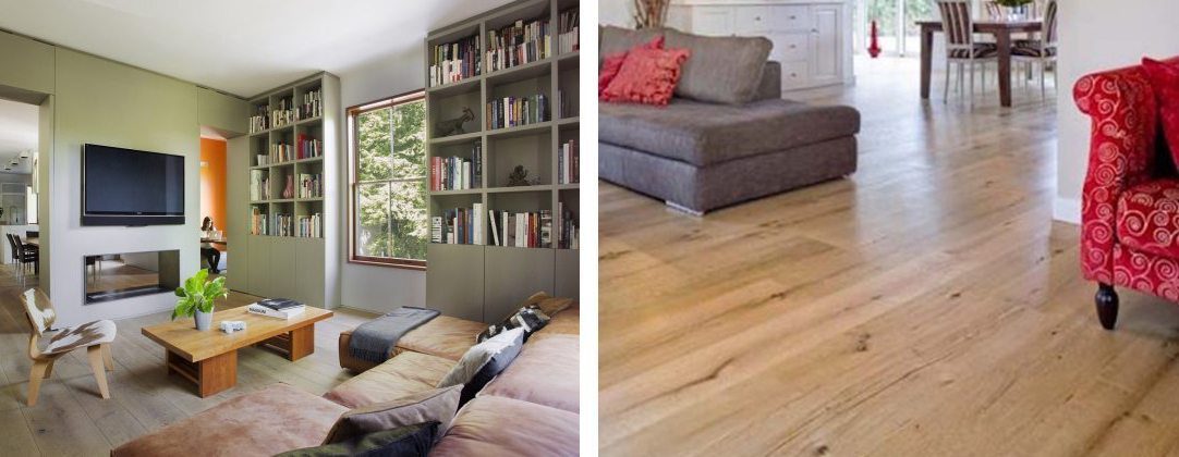 Two oak wood flooring examples