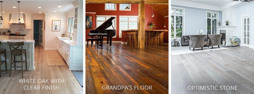 Carlisle Hardwood Flooring Options: Optimistic Stone, Grandpa's Floors, White Oak