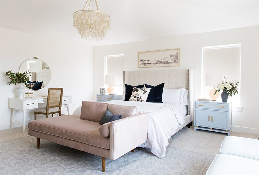 Blush Bedroom, Color Accents