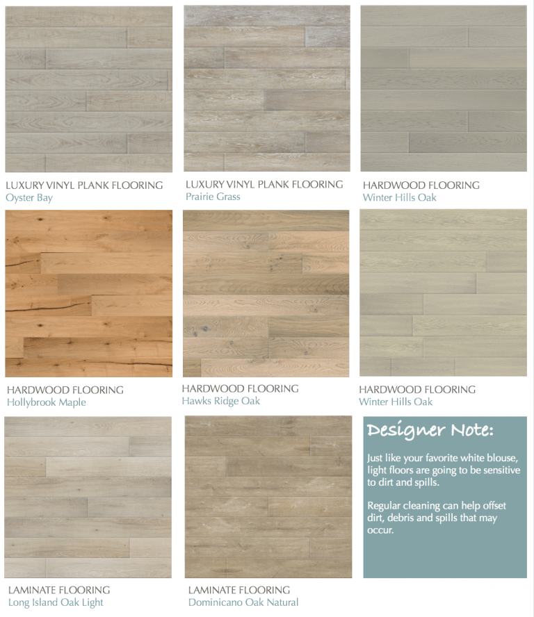 Decorating Tips For Light Flooring, Vinyl Wood Plank Flooring Colors