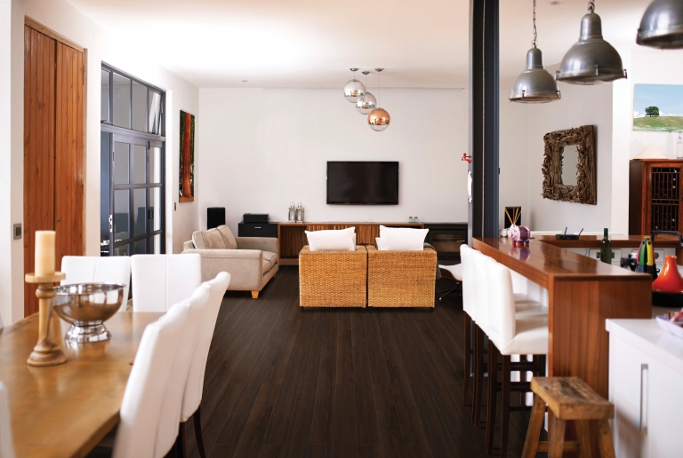 Living Area with Somerset Everwood Premier Flooring