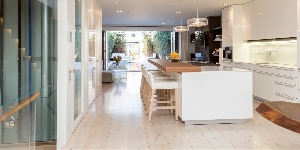 decorating white wood floors
