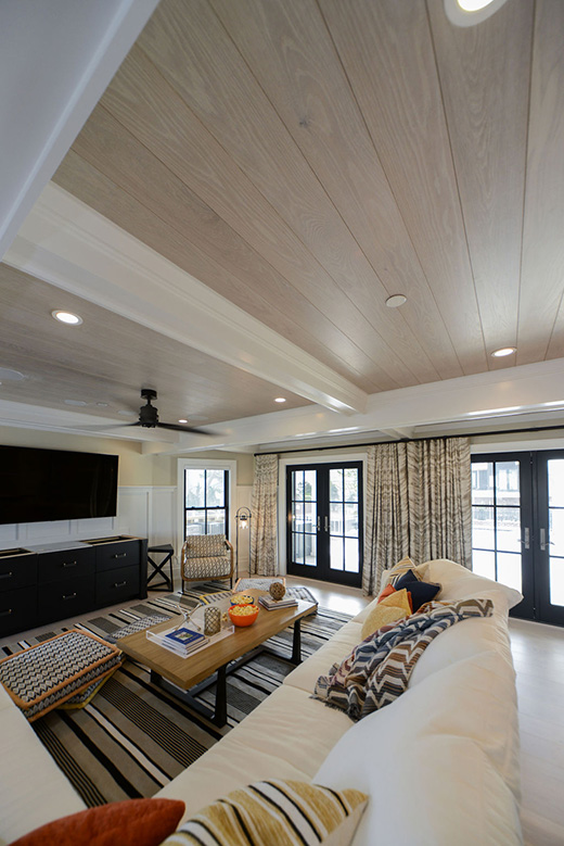 Carlisle Aquila Flooring on ceiling