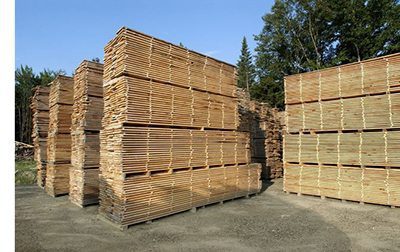 Air drying Pine Flooring