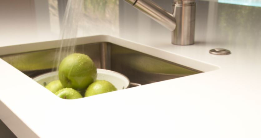 White Countertops on the Carlisle Wide Plank Floors Blog