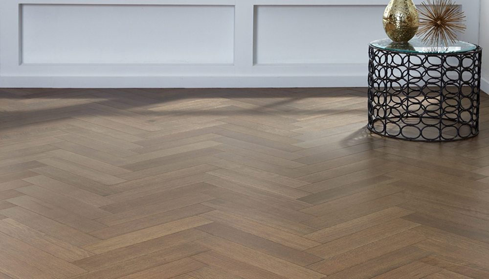 Herringbone wood flooring and oak flooring from Carlisle Wide Plank Floors