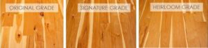 Hickory Hardwood Flooring grades from Carlisle Wide Plank Floors