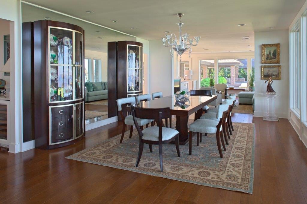 Dining Room Brown Hardwood