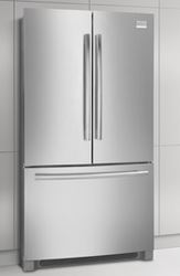Frigidaire Stainless Fridge on Carlisle Wide Plank Floors Blog