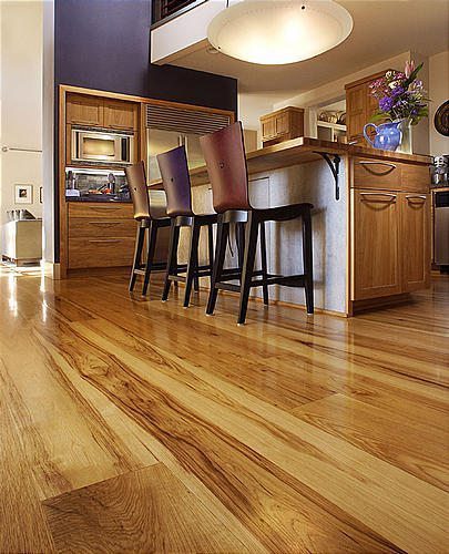White Oak Amber Flooring in kitchen