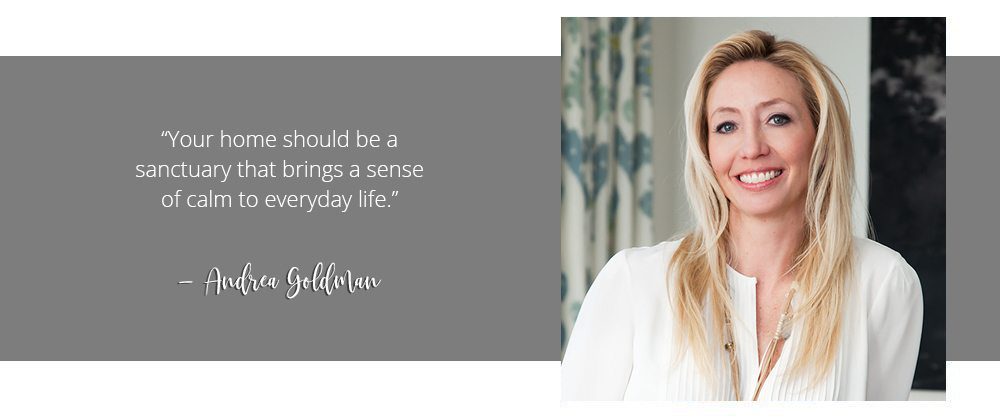 Interior designer Andrea Goldman