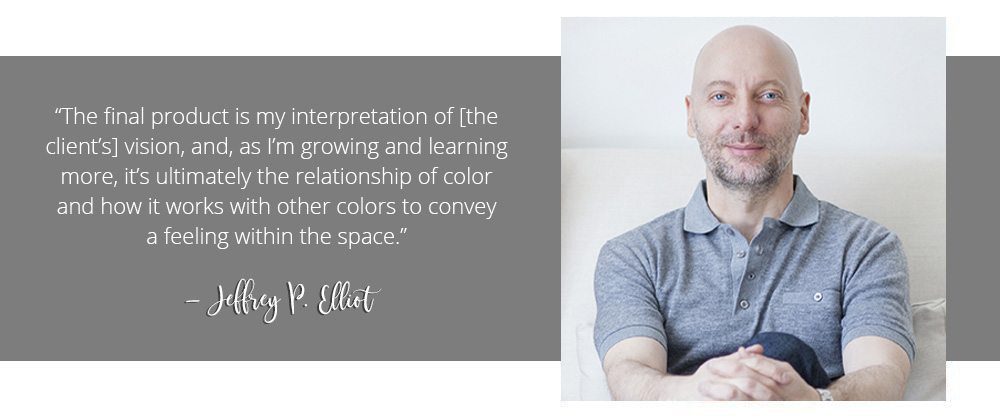 Interior designer Jeffrey Elliot