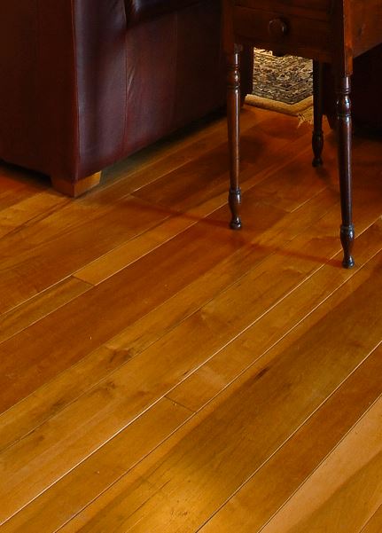 Maple hardwood flooring