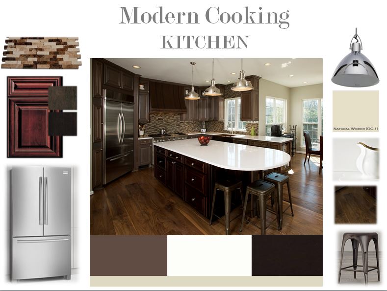 Wide Plank Floors In Modern Cooking Kitchen