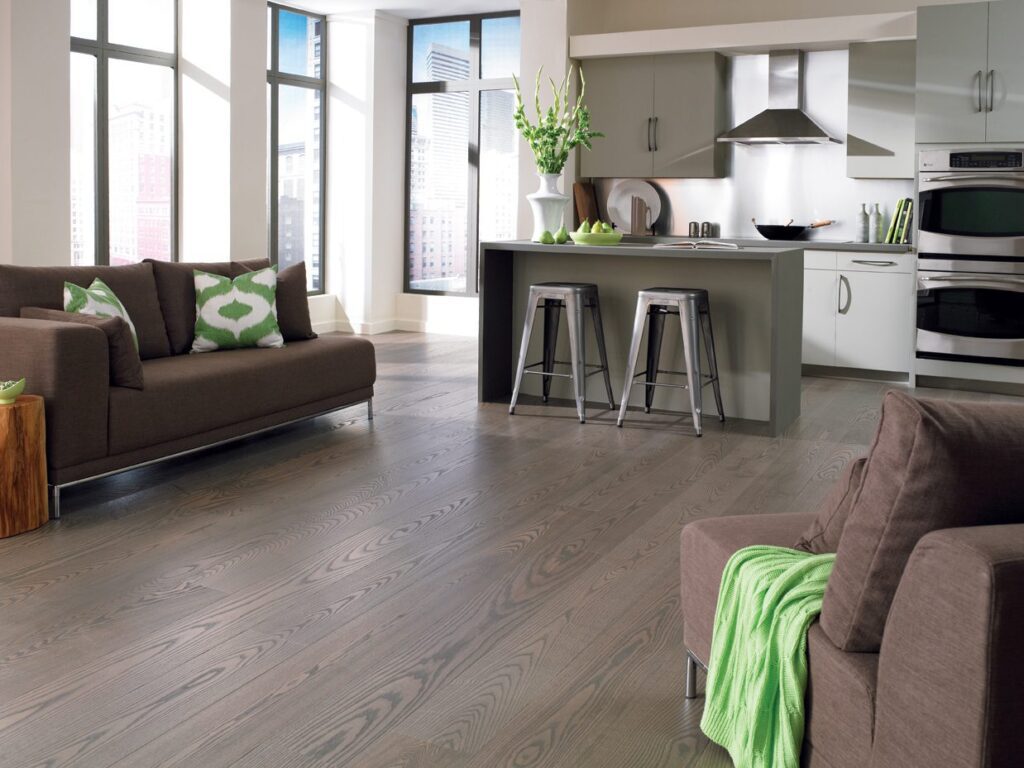 gray ash flooring in living room