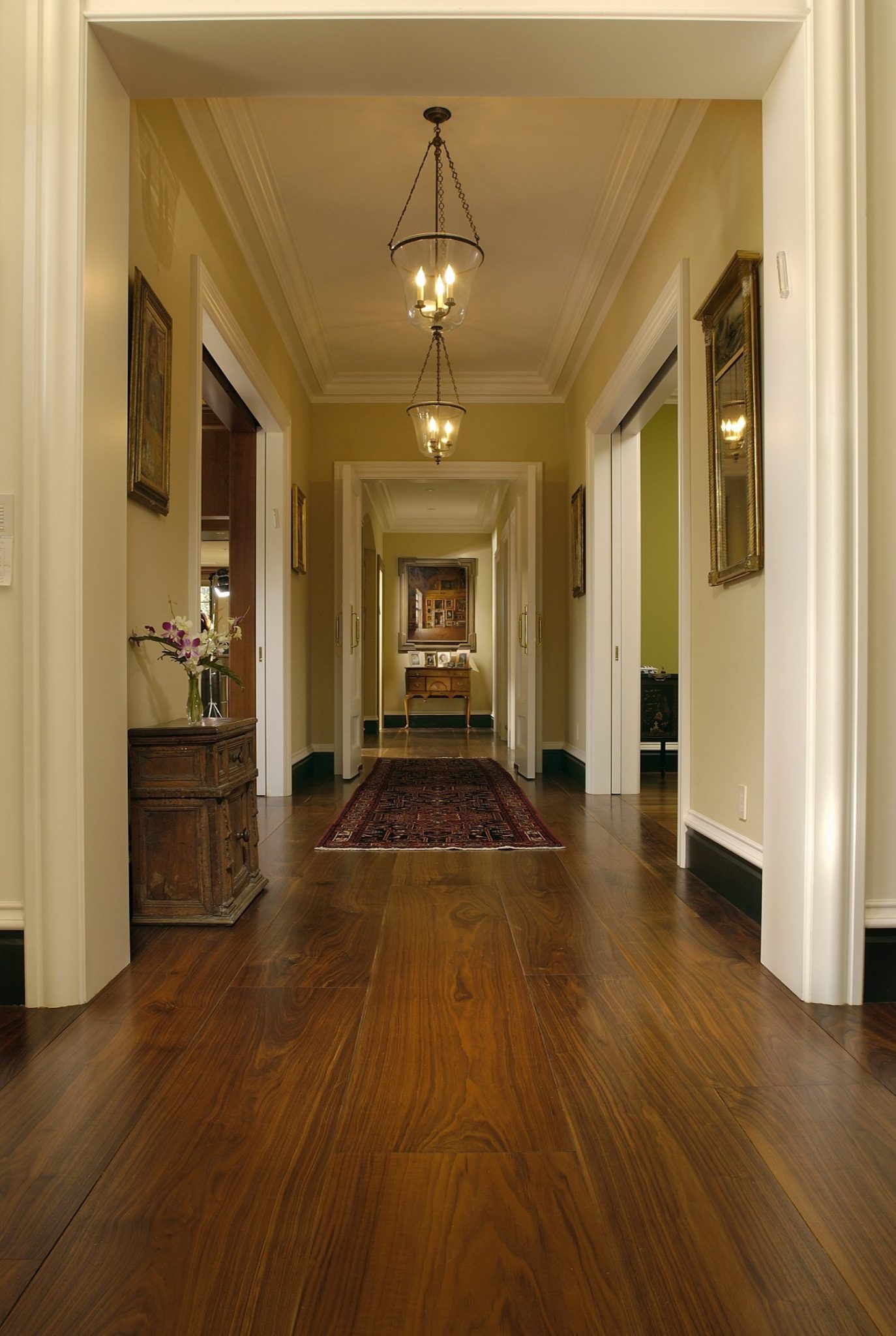 In Pine or Hardwood Floors, Wide Planks Are Perfect For Hallways