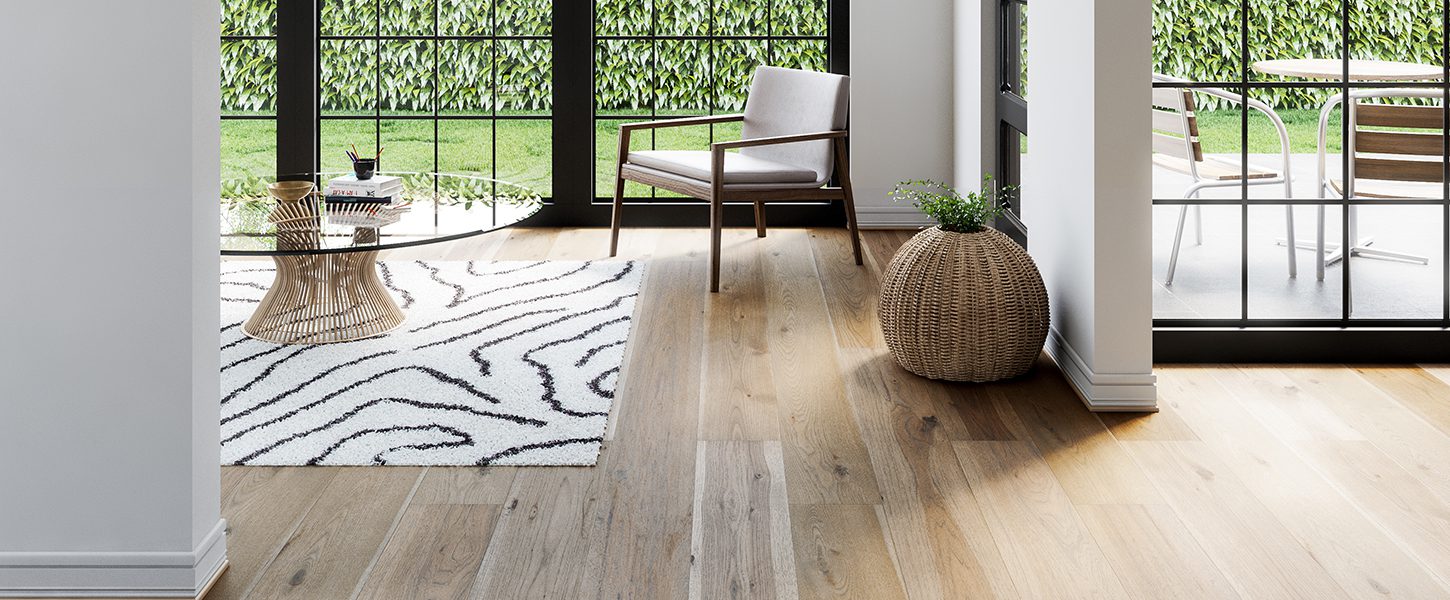 light floor in large room